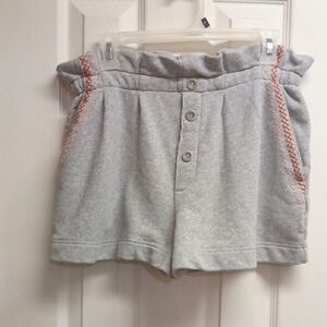 Something Navy High Waist Gray Shorts  "Hazel Paperbag Sweatshorts"  L, NWT